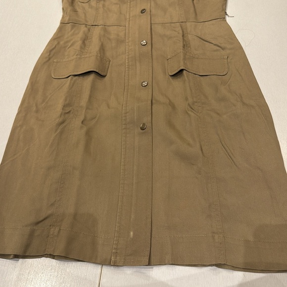 Calvin Klein Khaki Button-Up Dress - Picture 6 of 10